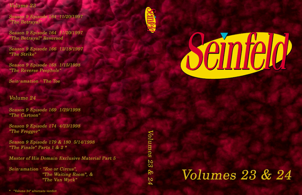 Seinfeld DVD Volume 23 and 12